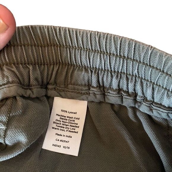 Talbots XS drawstring green elastic waist shorts - Picture 6 of 7